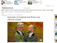 Bild zum Artikel: Großbritannien: Homoehe in England und Wales nun offiziell erlaubt