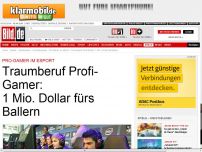 Bild zum Artikel: Pro-Gamer im eSport - Traumberuf Profi-Gamer: 1 Mio. Dollar fürs Ballern
