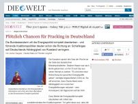 Bild zum Artikel: Wegen Krim-Krise: Plötzlich Chancen für Fracking in Deutschland
