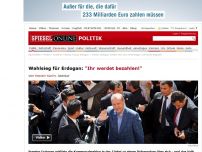 Bild zum Artikel: Wahlsieg für Erdogan: 'Ihr werdet bezahlen!'