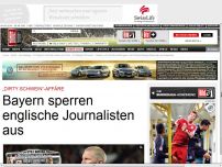 Bild zum Artikel: „Dirty Schwein“-Affäre - Bayern sperren englische Journalisten aus