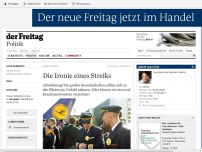 Bild zum Artikel: Arbeitskampf | Die Ironie eines Streiks