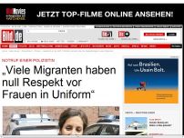 Bild zum Artikel: Notruf einer Polizistin - „Kein Respekt vor Frauen in Uniform“