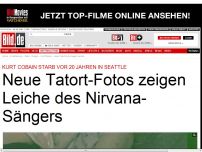 Bild zum Artikel: Zum 20. Todestag - Neue Tatort-Fotos zeigen Leiche von Kurt Cobain