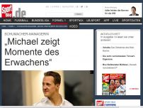 Bild zum Artikel: „Michael zeigt Momentedes Erwachens“ Sabine Kehm, Managerin von Michael Schumacher, hat bestätigt, dass der Ex-Weltmeister „Momente des Erwachens“ zeigt. »