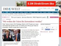 Bild zum Artikel: CDU-Parteitag: 'Wir wollen die Union für Zuwanderer werden'