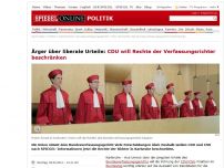Bild zum Artikel: Ärger über liberale Urteile: CDU will Rechte der Verfassungsrichter beschränken