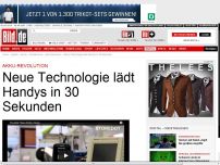 Bild zum Artikel: Akku-Revolution - Neue Technologie lädt Handys in 30 Sekunden