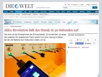 Bild zum Artikel: Bio-Nanotechnologie: Revolutionärer Handy-Akku in 30 Sekunden geladen