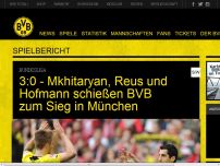 Bild zum Artikel: 3:0 - Mkhitaryan, Reus und Hofmann schießen BVB zum Sieg in München