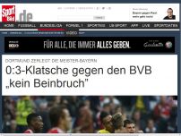Bild zum Artikel: 0:3-Klatsche gegenBVB „kein Beinbruch” Der FC Bayern hat die zweite Bundesliga-Pleite in Folge kassiert, kam gegen den BVB mit 0:3 unter die Räder. Für Matthias Sammer aber „kein Beinbruch“. »