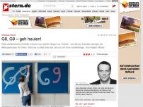 Bild zum Artikel: Schnauze, Wessi!: G8, G9 – geh heulen!