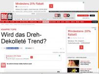 Bild zum Artikel: Knappe Tops - Wird das Dreh-Dekolleté Trend?