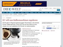 Bild zum Artikel: Energiesparen: EU will nun Kaffeemaschinen regulieren