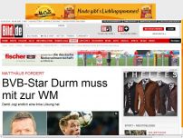 Bild zum Artikel: Matthäus fordert - BVB-Star Durm muss mit zur WM!