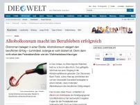 Bild zum Artikel: Studie: Alkoholkonsum macht im Berufsleben erfolgreich