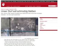 Bild zum Artikel: Repression gegen Umgekehrt-Graffiti: Unser Dorf soll schmutzig bleiben