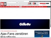 Bild zum Artikel: Pyro-Wahnsinn - Ajax-Fans zerstören Pokalfinale