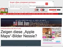 Bild zum Artikel: Ungeheuerliche Sichtung - Zeigen diese „Apple Maps“-Bilder Nessie?