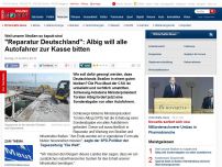 Bild zum Artikel: Zur Reparatur der Deutschen Straßen - 'Reparatur Deutschland': Albig will Sonderabgabe von allen Autofahrern