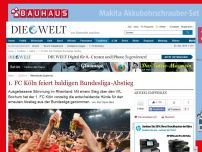 Bild zum Artikel: Rheinische Euphorie: 1. FC Köln feiert baldigen Bundesliga-Abstieg