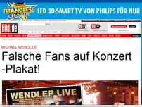 Bild zum Artikel: Falsche Fans auf Plakat - Nanu, schon wieder Wendler-Schmu!