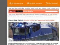 Bild zum Artikel: Eierwurf der Polizei: Wer ist schuld am Wasserwerfer-Debakel?