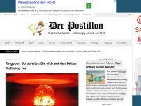 Bild zum Artikel: Ratgeber: So bereiten Sie sich auf den Dritten Weltkrieg vor