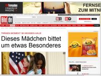 Bild zum Artikel: Tränen im Weißen Haus - Dieses Mädchen bittet um etwas Besonderes