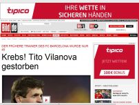 Bild zum Artikel: Ex-Barca-Trainer - Krebs! Tito Vilanova († 45) gestorben