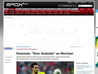 Bild zum Artikel: Bundesliga: Hummels hegt 'keine Gedanken' an Wechsel
