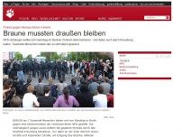 Bild zum Artikel: Protest gegen Neonazi-Demo in Berlin: Braune mussten draußen bleiben