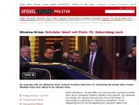 Bild zum Artikel: Ukraine-Krise: Schröder feiert mit Putin 70. Geburtstag nach