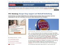 Bild zum Artikel: RTL-Sendung: Burger King reagiert auf Wallraff-Enthüllung