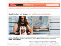 Bild zum Artikel: Metal-Musiker mit Katzen: Die wollen auch nur knuddeln