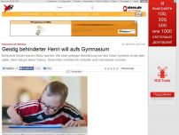 Bild zum Artikel: Diskussion um Inklusion: Geistig behinderter Henri will aufs Gymnasium