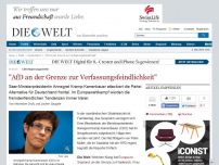 Bild zum Artikel: CDU-Regierungschefin: 'AfD an der Grenze zur Verfassungsfeindlichkeit'