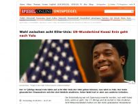 Bild zum Artikel: Wahl zwischen acht Elite-Unis: US-Wunderkind Kwasi Enin geht nach Yale