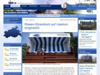 Bild zum Artikel: Riesen-Strandkorb auf Usedom eingeweiht