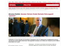 Bild zum Artikel: Ukraine-Politik: Senator McCain findet Merkels Führungsstil 'peinlich'