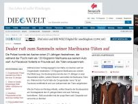 Bild zum Artikel: Facebook: Dealer ruft zum Sammeln seiner Marihuana-Tüten auf