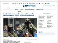 Bild zum Artikel: Quelle in Kiew: Russische Armeeuniformen für Inszenierung von Angriff nach Donezk gebracht