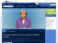 Bild zum Artikel: Der Merkel-Obama-Song
