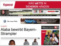 Bild zum Artikel: Oh Baby! - Alaba bewirbt Bayern-Strampler