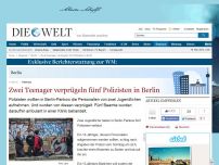Bild zum Artikel: Pankow: Zwei Teenager verprügeln fünf Polizisten in Berlin