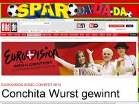 Bild zum Artikel: Eurovision Song Contest - Sensations-Sieg für Conchita Wurst