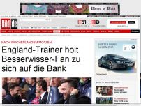 Bild zum Artikel: „Er ist ein Experte“ - England-Trainer holt Fan auf die Bank