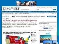 Bild zum Artikel: Sprache: Wo sie in Amerika noch Deutsch sprechen