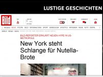 Bild zum Artikel: New York steht für Nutella-Brote Schlange