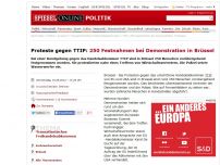 Bild zum Artikel: Proteste gegen TTIP: 250 Festnahmen bei Demonstration in Brüssel